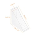 thumbnail image 2 of 8Pack Corner Protectors 18x70mm Plastic Right Angle Corner Guards Cushion, White, 2 of 6