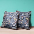 thumbnail image 4 of Wu Zetian Throw Pillow with Removable Cover in Gray Brown Yellow 20x20, 4 of 5