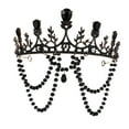 thumbnail image 1 of KAKOWELY 1 corona de Lolita para tocado de boda con diamantes de imitación, decoración para el cabello con foto para mujer, 1 of 4