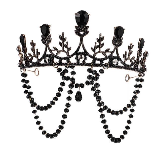 KAKOWELY 1 corona de Lolita para tocado de boda con diamantes de imitación, decoración para el cabello con foto para mujer