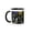 Black/White, variant on 3drose, Anna Ruby Falls in Summer and Fall, 11oz Two-tone Yellow Mug