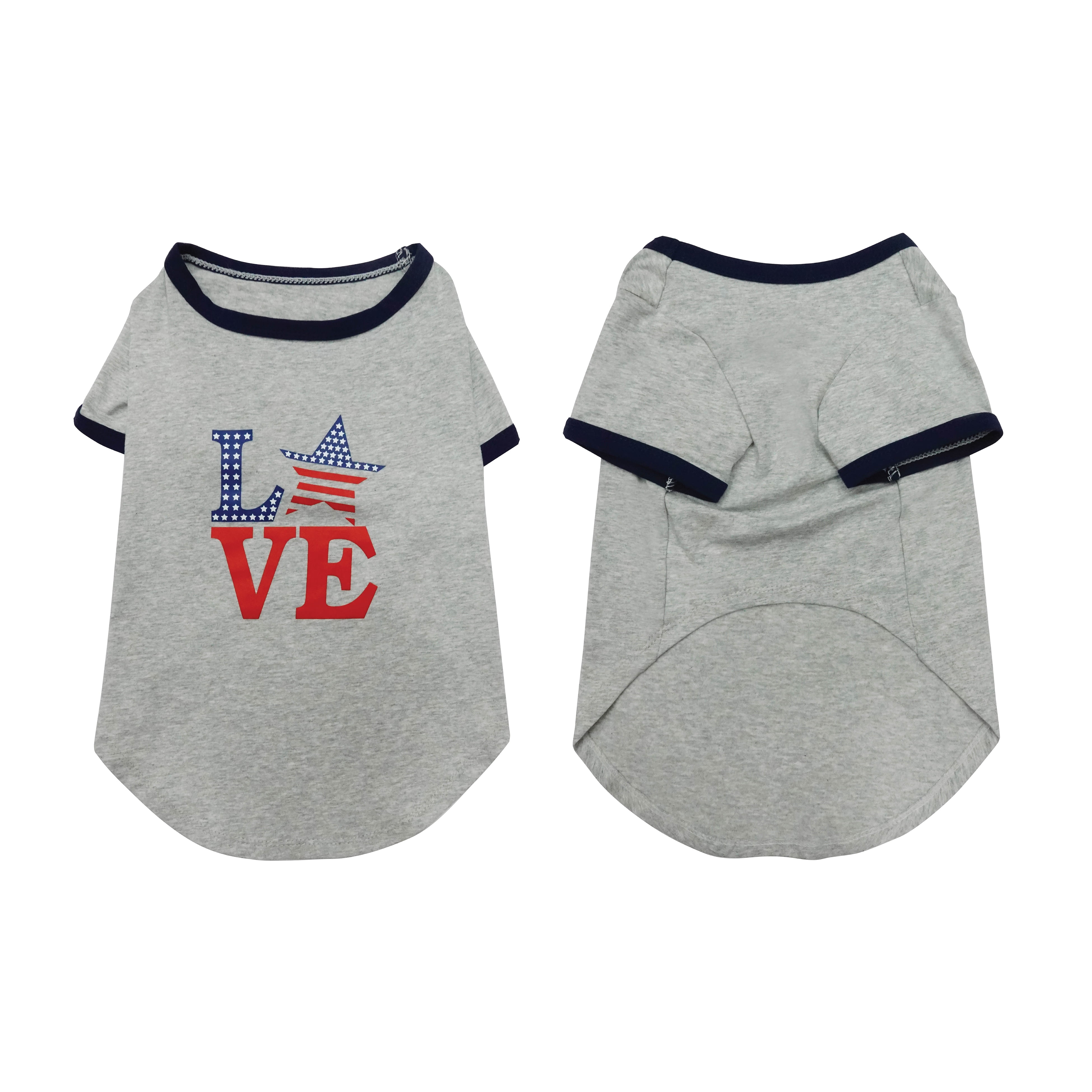 Best Furry Friends T-Shirt for Dogs or Cats, Patriotic Love, Small