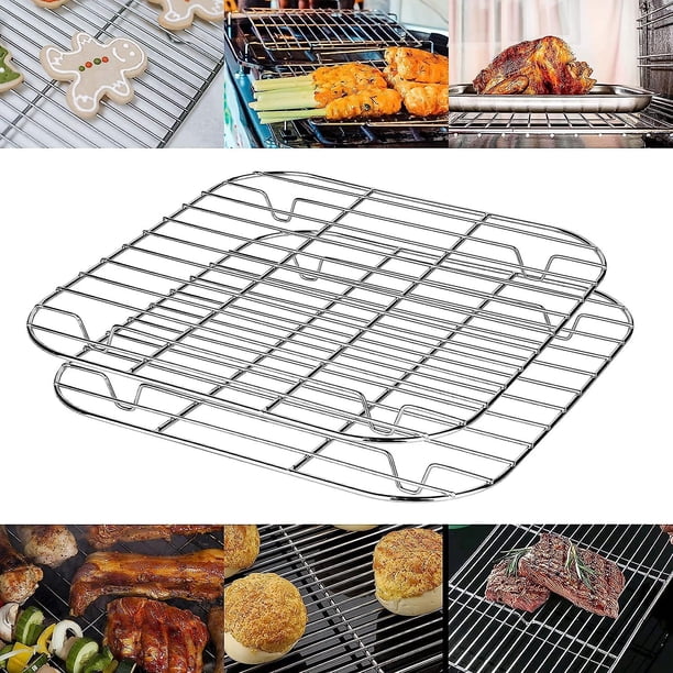 Grille De Refroidissement Ronde En Acier Inoxydable 24 Cm - Grille De Cuisson Anti-Rouille Pour Four Et Barbecue