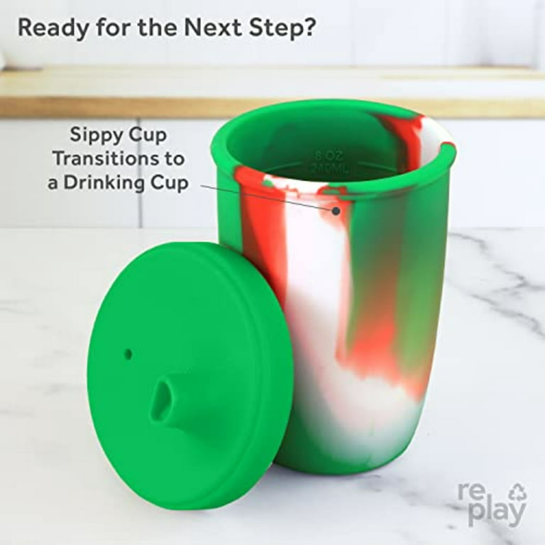 Re-Play Platinum Silicone 8oz. Sippy Cup - Holiday