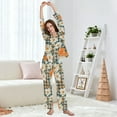 thumbnail image 5 of FORMRS Womens Pajama Set Long Sleeve Top and Pants with Pockets Soft Comfy Lounge Sleepwear, Sizes S-2XL, Sunny Blooms, 5 of 7