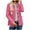 Hot Pink, variant on Kaemgyyd Women Casual Coat Lightweight Button down Long Sleeve Shacket Jacket Fall Solid Color Outwear with Pockets
