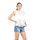 thumbnail image 2 of Blusa de encaje /Juvenil, 10757 (Blanco) blanco G, 2 of 5