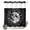 Black, White, Silver, variant on No Hook Shower Curtain, Grey Moon Shower Curtains for Bathroom with See Through Top Window, Modern Abstract Minimalist Stars Artwork Waterproof & Washable Bath Curtain Small Stall 36"x78"