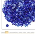 thumbnail image 3 of 1000 Pack Mixed Glass Seed Beads 1-4mm Mini Loose Glass Seed Spacer Bead, Dark Blue, 3 of 6
