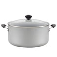 thumbnail image 1 of Antiadherente Stockpot Farberware con tapa, 10.5 cuartos de galón, plata, 1 of 8