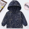 thumbnail image 5 of Curuila Kids Infant Girls Coat With Zipper Long Sleeve Graphic Print Hooded Jacket For Girls Lightweight Fashionable Outerwear Size 4-5 Years, 5 of 8