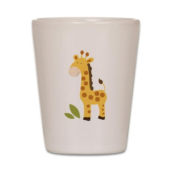 CafePress - Cute Giraffe - White Shot Glass, Unique and Funny Shot Glass