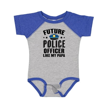 

Inktastic Future Police Officer Like My Papa Gift Baby Boy or Baby Girl Bodysuit