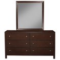 thumbnail image 2 of Alpine Furniture Home Decor Pine Solids and Birch Veneer Solana Mirror - Cappuccino, 2 of 3