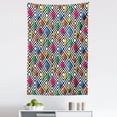 thumbnail image 1 of Geometric Tapestry, Lively Colored and 3D Styled Diamond Gemstone on Black and White Backdrop, Fabric Wall Hanging Decor for Bedroom Living Room Dorm, 5 Sizes, Multicolor, by Ambesonne, 1 of 1