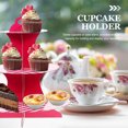 thumbnail image 2 of 1 Set Cupcake Stand Holder Cake Display Stand 3-Tiered Dessert Serving Stand, 2 of 8