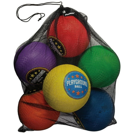 Franklin Sports Playground Balls - 6 Pack Rubber Kickballs + Dodgeballs