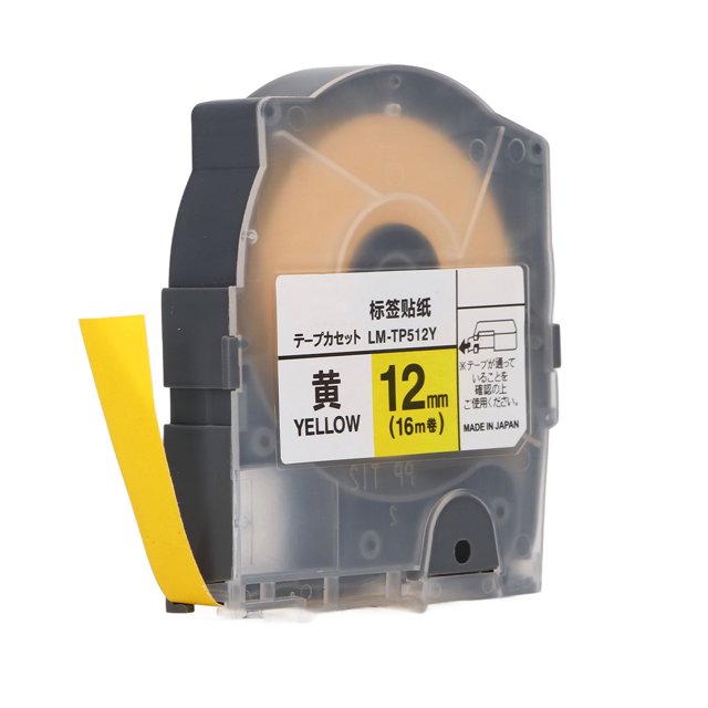 Label Maker Tape Replacement, Touch Label Maker Tape, PET Abrasion Resistant Label Tape, Clear Printing Book Label Tape for LM 550A 12mm 16m