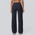 thumbnail image 6 of Women Workout Leggings No Front Seam Straight Leggings Black XL, 6 of 9