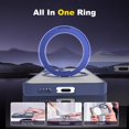 thumbnail image 2 of for Samsung Galaxy S24 Case with 360°Rotatable Magnetic Ring Stand, Compatible with Mag-Safe [Military Grade Drop Protection] Translucent Slim Phone Case for Samsung Galaxy S24,6.2",Blue, 2 of 14