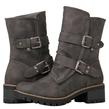 

GLOBALWIN Fashion Ankle Boots for Women Grey 6.5M