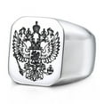 thumbnail image 2 of Mens Stainless Steel Ring Double Headed Eagle Zodiac European American Packaging Individually Packed Fashion Ring, 2 of 4