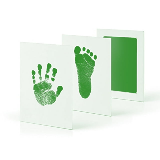 YOPTOP Baby DIY Hand And Footprint Kit Ink Pads Photo Frame Handprint Toddlers Souvenir Accessories Safe Clean Baby Shower Gift,PINK
