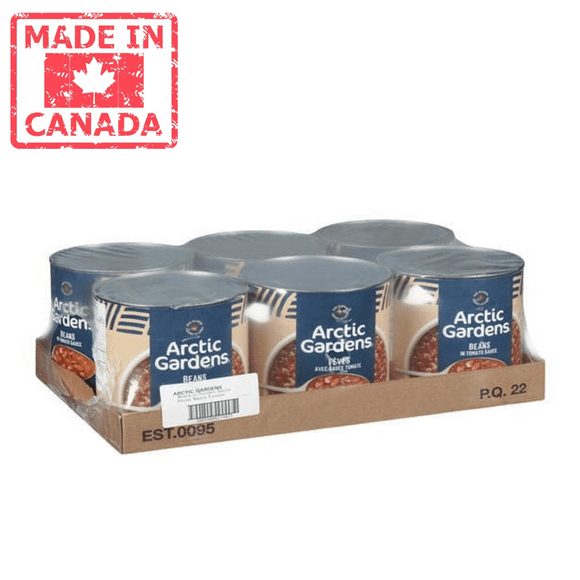 Arctic Gardens Bean Baked Vegetarian Tomato Sauce 2.84L/96 oz (6/Case)- Canadian Made