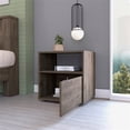 thumbnail image 3 of FM FURNITURE Valencian Engineered Wood Nightstand in Dark Brown, 3 of 6