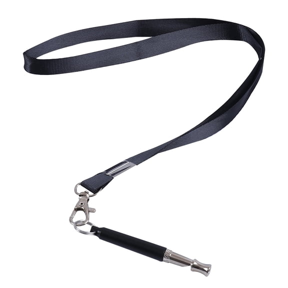 Mozhitti Dog Whistle For Stop Barking Dog Whistles Puppy Control Training Tool With Lanyard Black