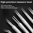 thumbnail image 5 of 6-piece stainless steel tweezers Ts-15 succulent plant DIY elbow tweezers gooi tweezers set, 5 of 6