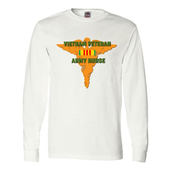 Inktastic Vietnam Veteran Army Nurse Long Sleeve T-Shirt