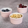 thumbnail image 6 of 8 Oz Ramekin Bowls,Ramekin Ceramic Ramekins for Crème Brûlée, Simple Style Ceramic Dipping Bowls,Ramekin Bowls for Baking Soufflés,Set Of 8, 6 of 7