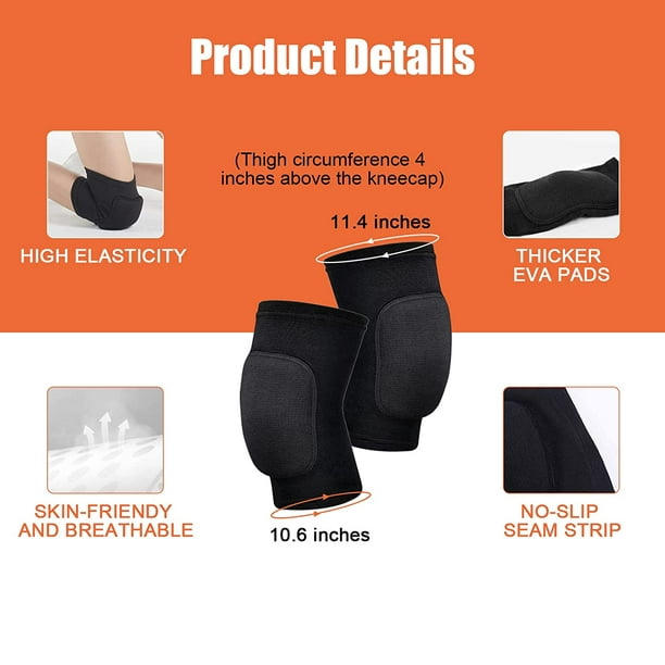Volleyball Knee Pads and Volleyball Arm Sleeves, Volleyball Accessories  Gear with High Protection Pad Volleyball Kneepads Thumb Hole Arm Sleeves  for