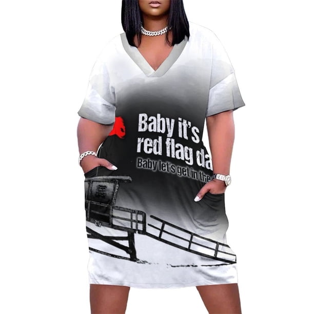 u2 red flag day Loose Pocket Dress ceremony dresses Prom gown