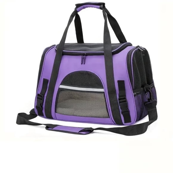 Transportadora plegable para mascotas QQLe, apta para avión, para mascotas pequeñas