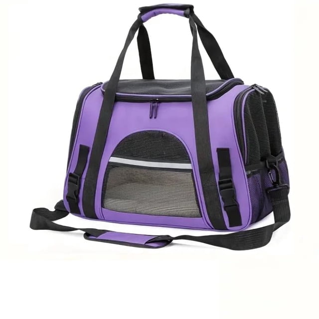 Transportadora plegable para mascotas QQLe, apta para avión, para mascotas pequeñas