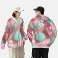 thumbnail image 4 of Disketp Macarons Pastel Délice pour Hommes Protection Solaire Chandail à Capuchon Performance Manches Longues Pêche Extérieur Léger-TTG, 4 of 7