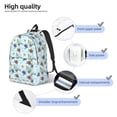 thumbnail image 4 of Lsque Turtle Pattern Canvas Daypack, Durable Backpack, High-quality Versatile Backpack,Vintage Compact Backpack-Small, 4 of 6