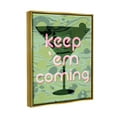 thumbnail image 3 of Stupell Industries Keep 'Em Coming Green Martini Food & Beverage Painting Gold Floater Framed Art Print Wall Art, 3 of 6