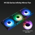 thumbnail image 2 of Thermalright TL-M12Q-S X3 120mm ARGB PC Case Fans, 2000 RPM PWM, 68.9 CFM High Airflow, S-FDB Bearing, 3-Pack, 2 of 6