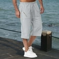 thumbnail image 2 of Memory Pants for Man 4 8 Band 13 Boy Apparel Pants Sports Men Light Pants Casual Pants for Men Jogging In Spring And Summer Relaxing And Relaxing Beach Vacation Nine Point, 2 of 4