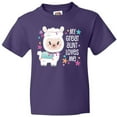 thumbnail image 3 of Inktastic My Great Aunt Loves Me- cute and happy llama Youth T-Shirt, 3 of 5