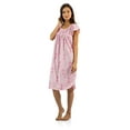 thumbnail image 4 of Casual Nights Women's Smocked Lace Short Sleeve Nightgown, 4 of 4