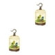 thumbnail image 1 of Tholdsy Singing Chirping Bird in Cage Realistic  Activated Chirp Sound 2piezas Verde y azul, 1 of 1