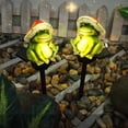 thumbnail image 6 of Solar Frog Decorative Light, Waterproof Resin Garden Statue, Cute Cartoon Ambiance Lamp for Pond Yard Lawn Patio Fun Decor, 6 of 8