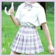 thumbnail image 2 of Conjunto de uniforme JK de Sanrios para estudiantes, camisa de manga corta Kawaii, Falda plisada, My Melody, Cinnamoroll, Pochacco, Verano, 2 of 2