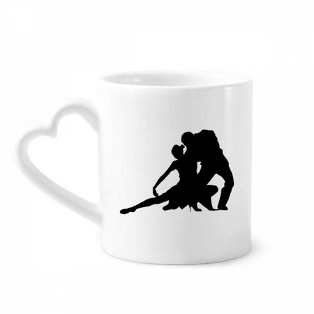 

Sports Dancer Duet Dance Performance Mug Coffee Cerac Drinkware Glass Heart Cup