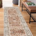 thumbnail image 1 of Boho Vintage Round Rug ft- Faux Wool Dreely Washable Area Rug Small Distressed Throw Rugs Floor Carpet for Door Mat Entryway Bedrooms Laundry (Round - ; Diameter Border ), 1 of 6