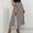 Black, variant on SDJMa Fashion Women Loose Printing High Waist A-Line Split Pleated Skirt